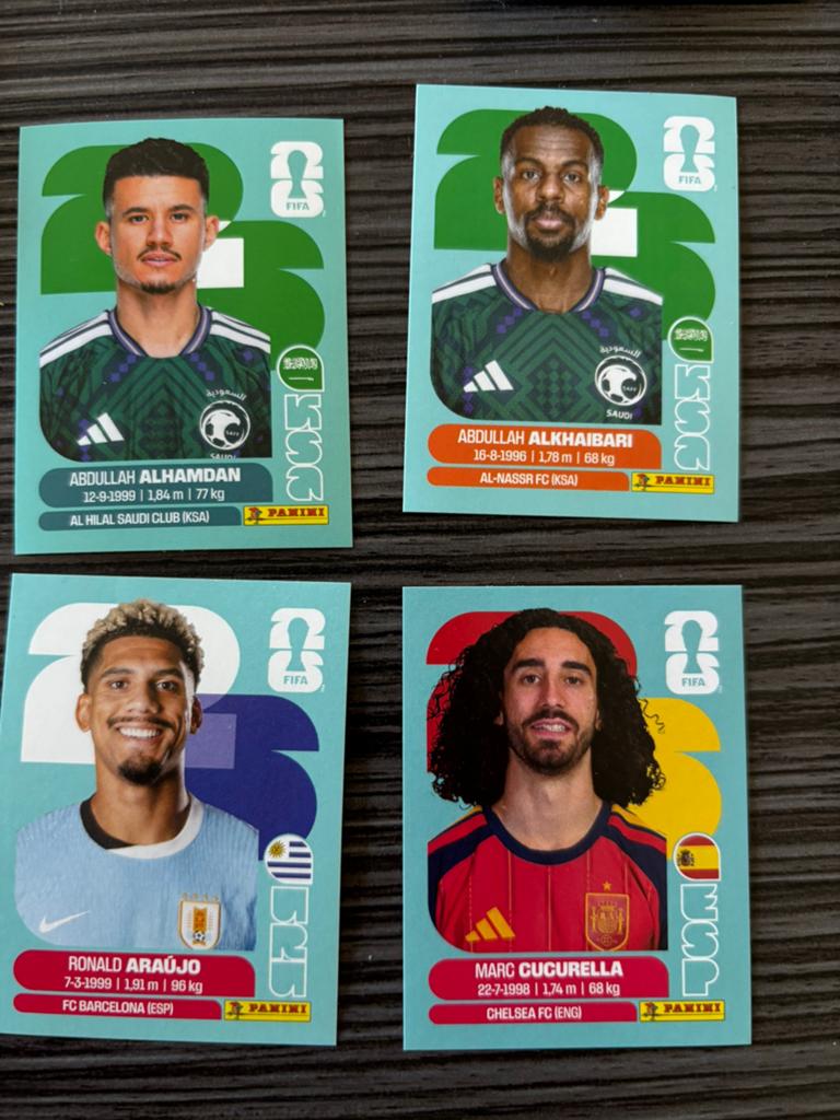 Wk panini stickers 2026 poule H, Ophalen, Zo goed als nieuw, Meerdere stickers