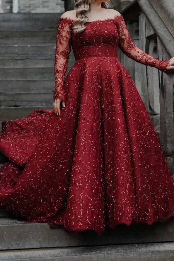 Kinalik - Hennajurk - Kina Jurk (Maat 42/44), Kleding | Dames, Ophalen of Verzenden, Zo goed als nieuw, Rood, Trouwjurk