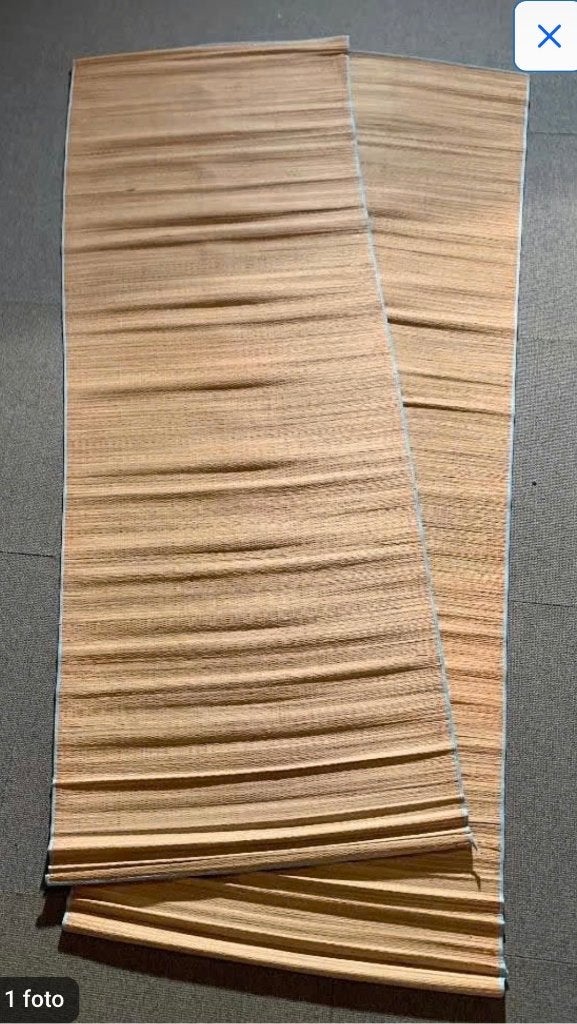 2x oprolbaar rieten strandmatje, beach mat; 180 x 60 cm, Minder dan 150 cm, Ophalen of Verzenden, Zo goed als nieuw, Overige typen