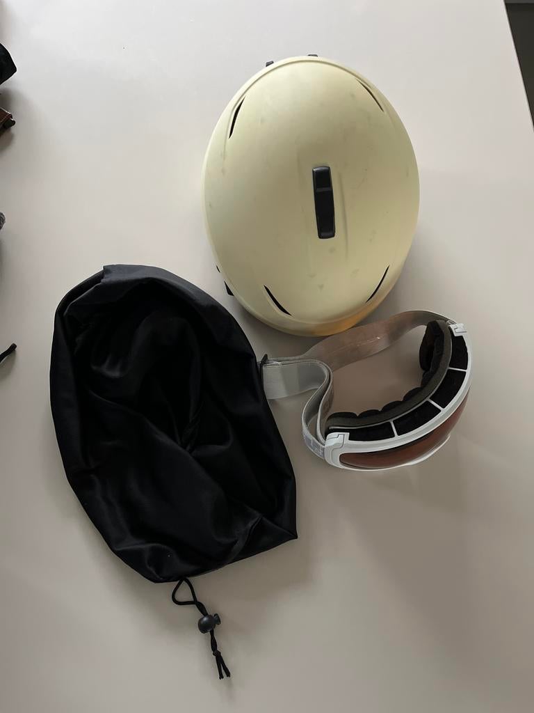Skihelm, skibril en tas - Gebruikt, Overige merken, Gebruikt, Overige typen, Ophalen of Verzenden