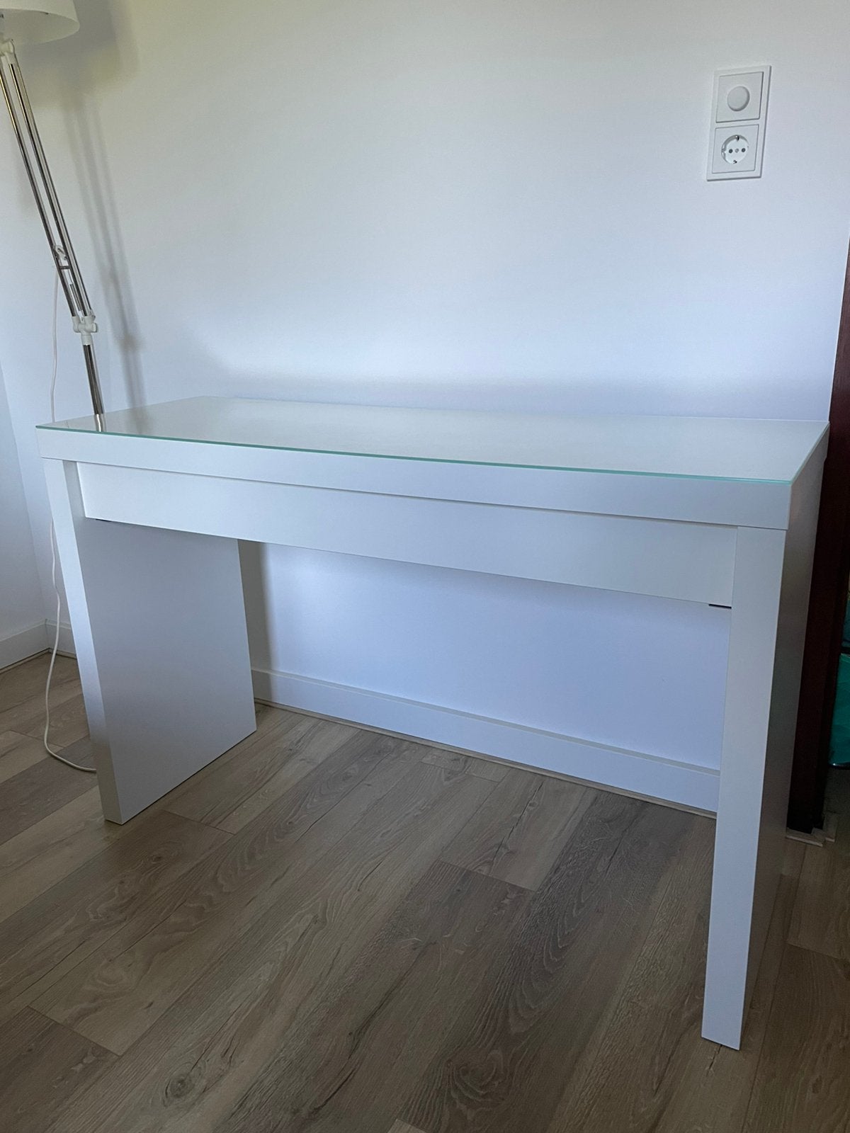 Ikea Make-up tafel MALM met glasplaat, Ophalen, Gebruikt, Met lades, IKEA