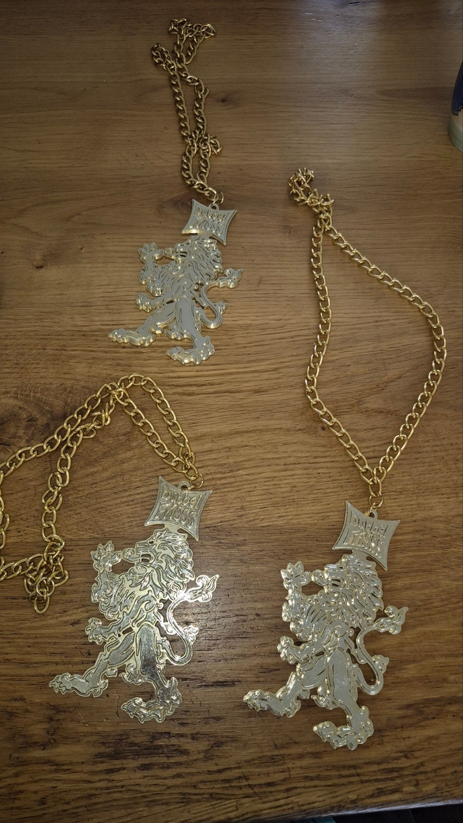 3x Gouden Leeuw Kettingen., Ophalen of Verzenden