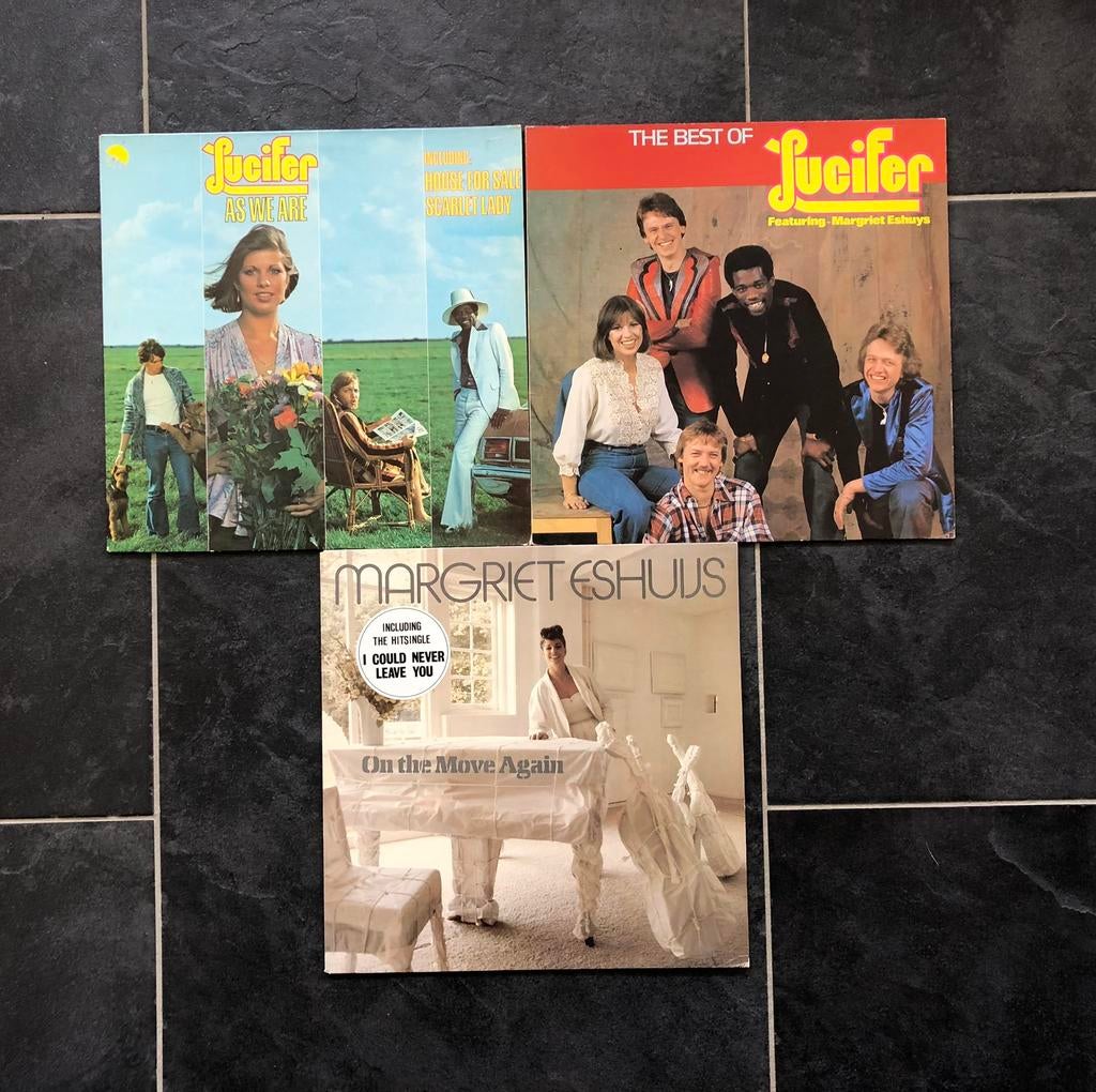 Lucifer / Margriet Eshuis 3 lp’s, Ophalen, Gebruikt, 12 inch