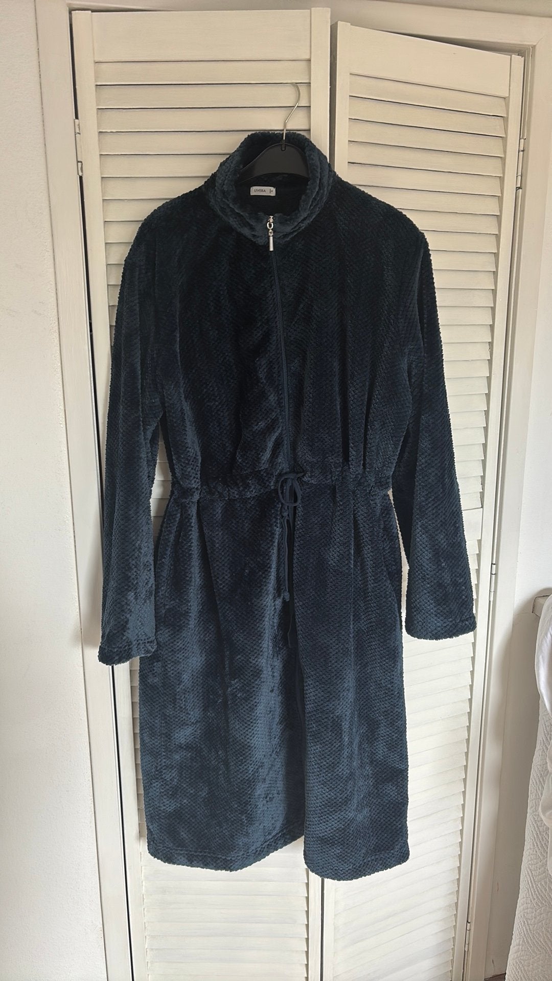 Livera badjas blauw maat XL, Ophalen of Verzenden, Zo goed als nieuw, Maat 46/48 (XL) of groter