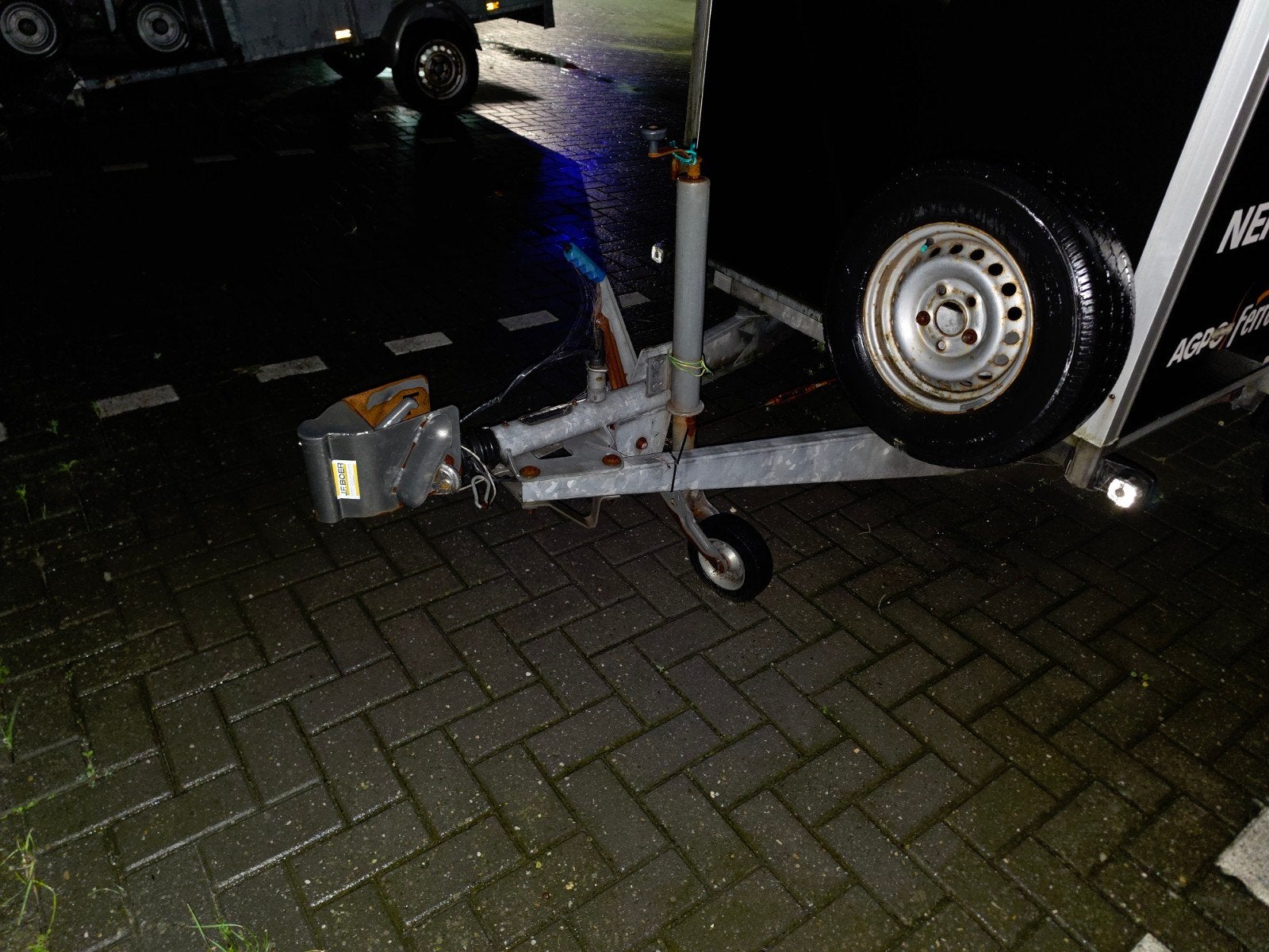 te koop gesloten aanhanger tandemasser 3mtr, Ophalen, Gebruikt