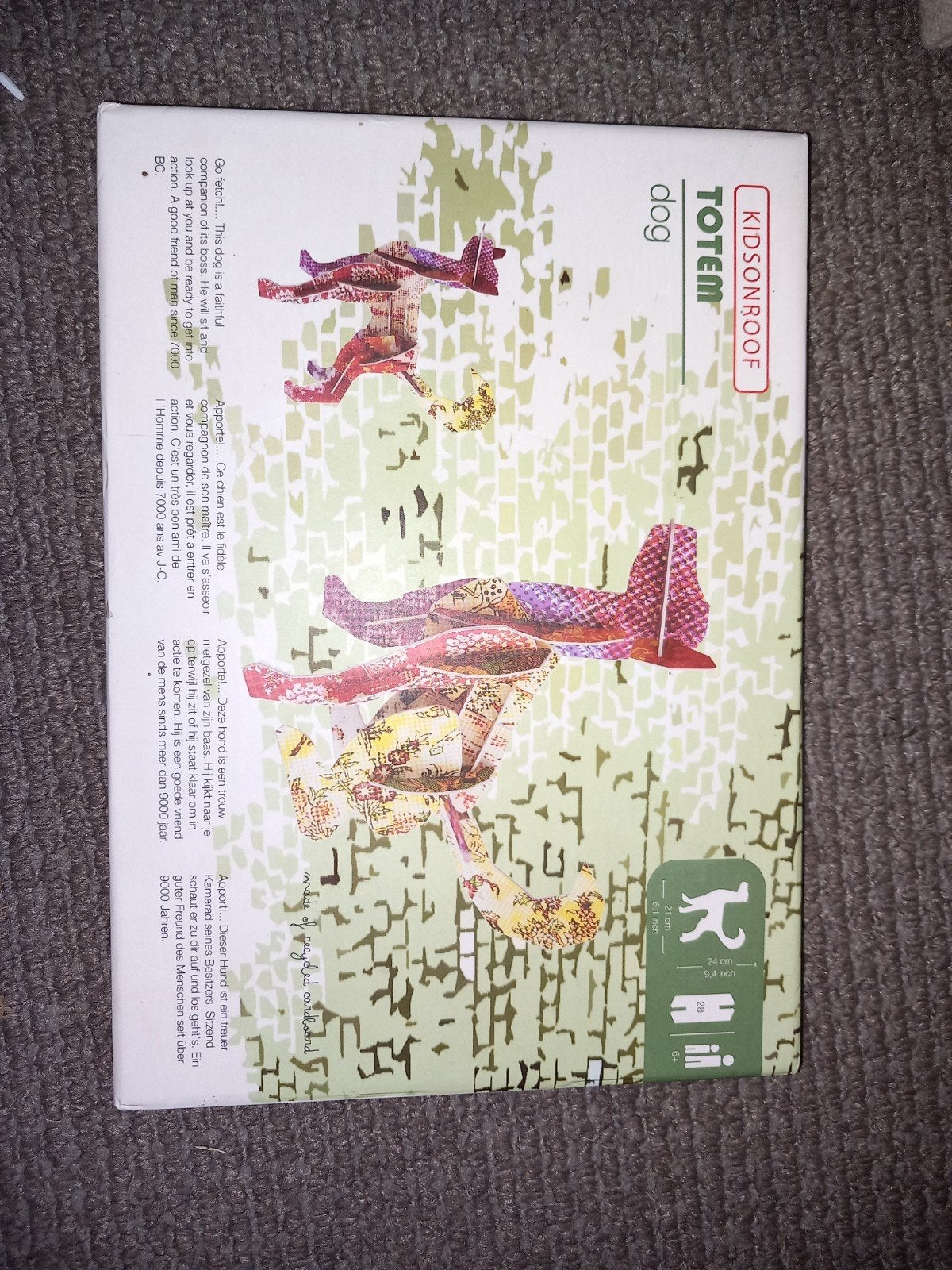 3D puzzel hond KidsOnRoof, Ophalen of Verzenden, 10 tot 50 stukjes, Zo goed als nieuw, 6 jaar of ouder