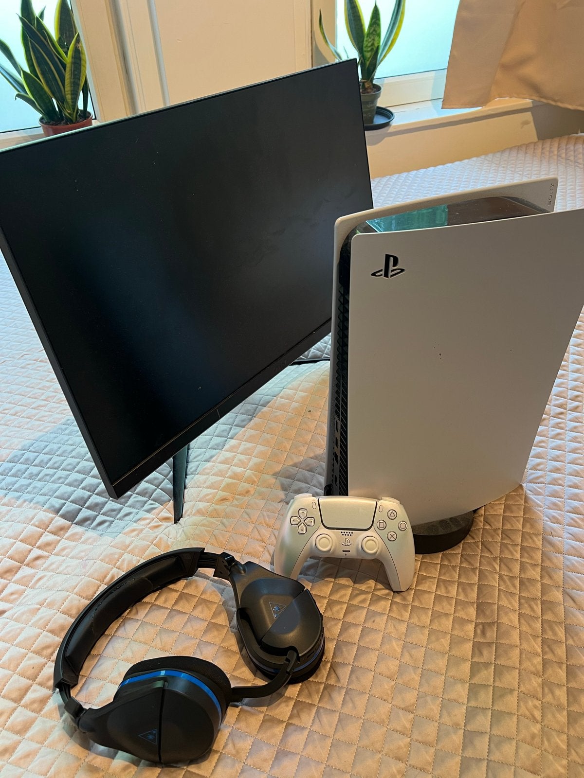 PS5 Bundel: Console, Monitor, Controller & Headset, Ophalen, Zo goed als nieuw