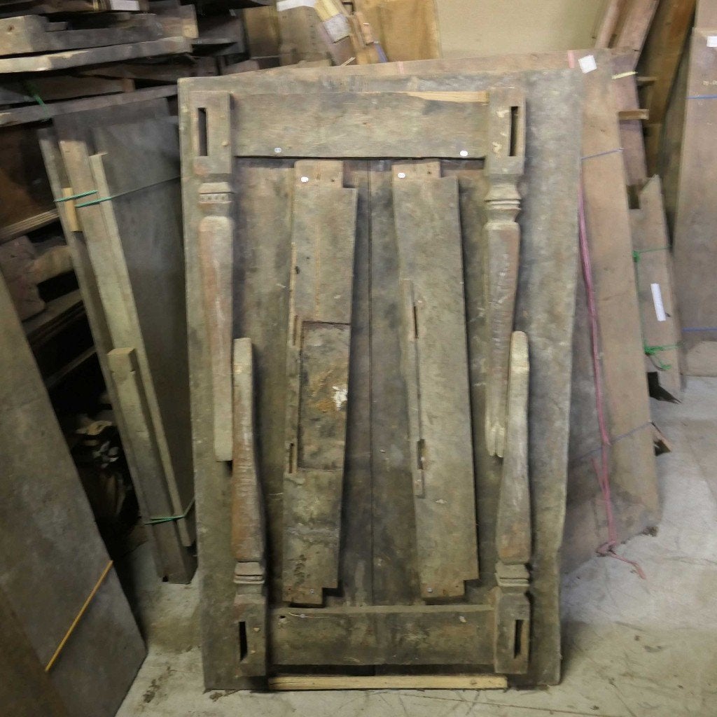 AANBIEDING Oude geleefde teak houten tafel TQ98 landelijk, Ophalen of Verzenden
