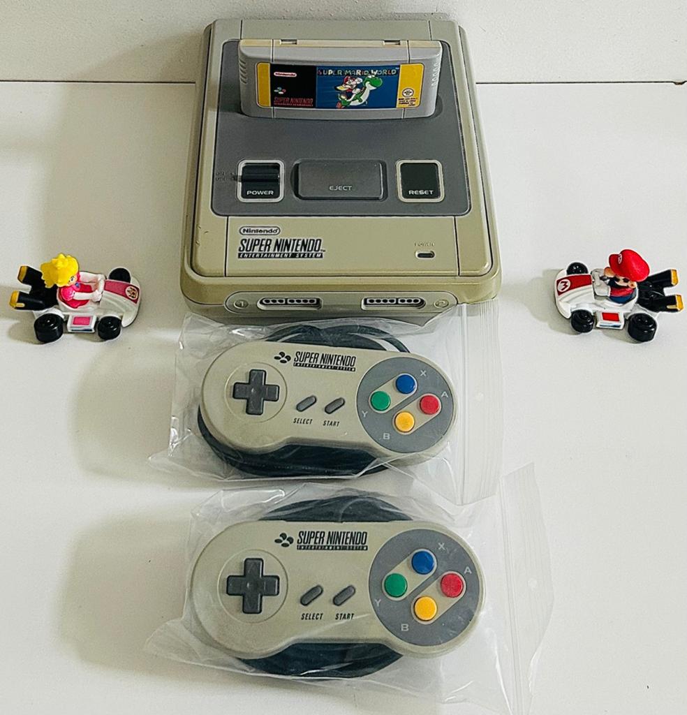 | Nintendo SNES Set | Game |, Ophalen of Verzenden, Gebruikt, Met 2 controllers, Met games
