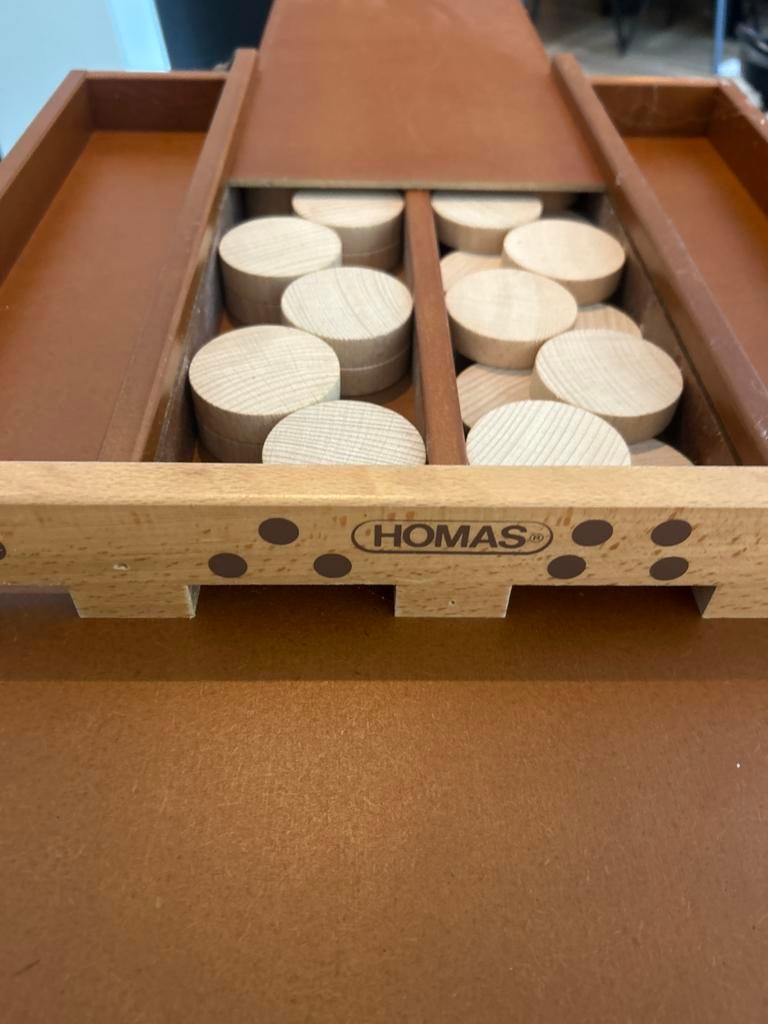 HOMAS Sjoelbak S-25 - Klassiek Hollands Spel, Hobby en Vrije tijd, Gezelschapsspellen | Overige, Een of twee spelers, Ophalen of Verzenden