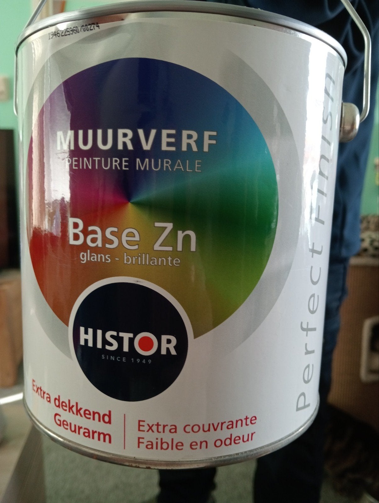 Muurverf peinture murale Base zn 2,5 liter, Ophalen of Verzenden, Nieuw