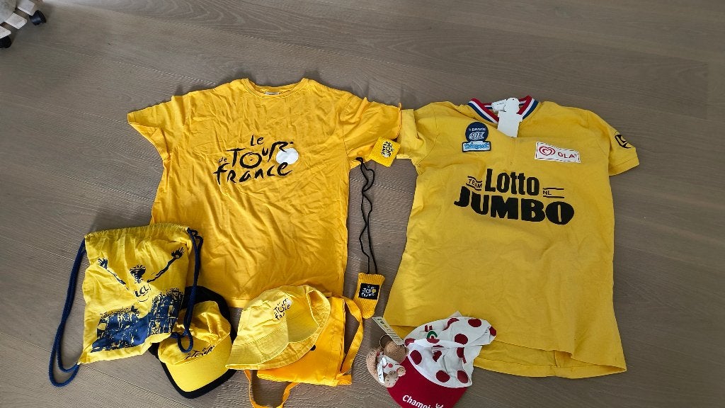 Tour France T-shirt en Shirt met handtekening Joop Zoetemelk, Sport en Fitness, Wielrennen, Ophalen of Verzenden, Nieuw, Overige typen