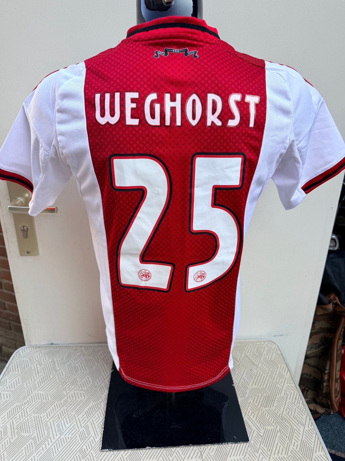 Ajax Thuisshirt 2023/2024 W. Weghorst #25 Maat M, Maat M, Ophalen of Verzenden, Zo goed als nieuw, Shirt
