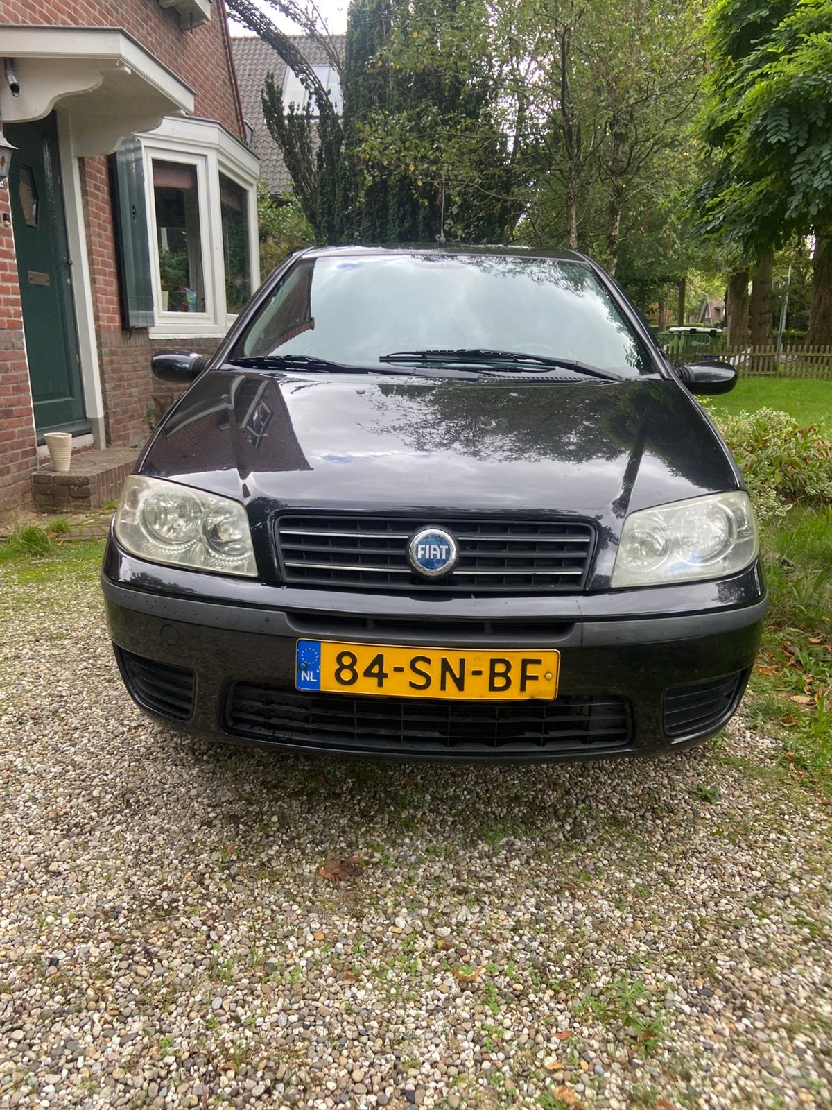Fiat Punto 1.4 16V 3DR 2006 Zwart, Auto's, Voorwielaandrijving, 40 €/maand, 400 kg, Zwart