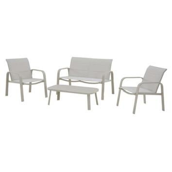 Wakefield loungeset Renesse beige metaal gamma, Ophalen, Gebruikt, Bank, Loungeset