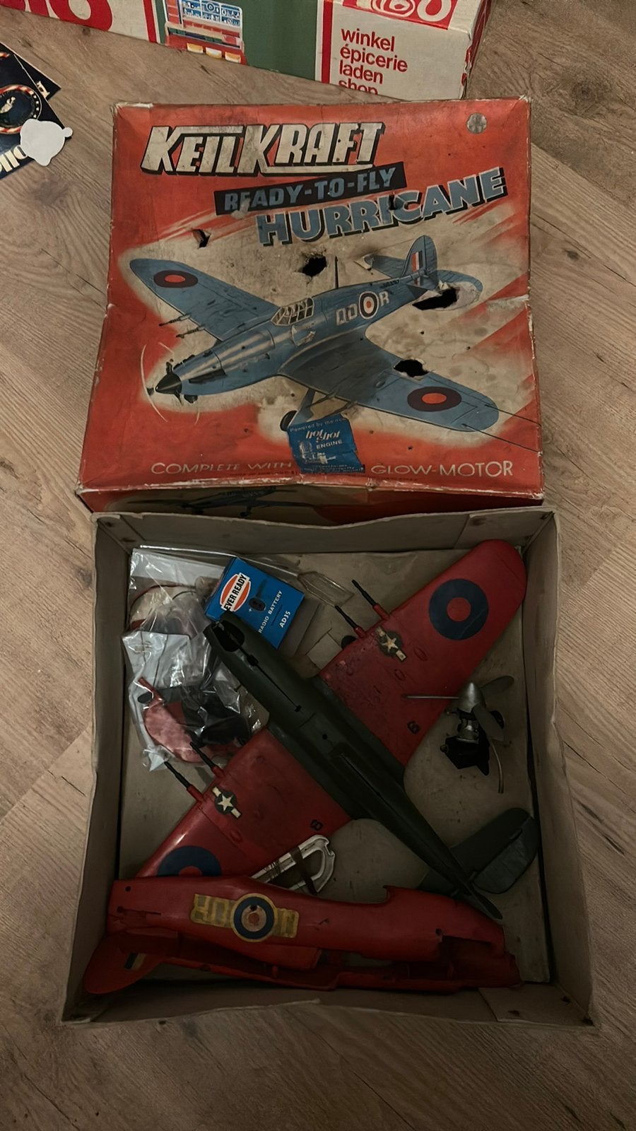 Keilcraft contolline Hurricane, Ophalen of Verzenden, Zo goed als nieuw, Groter dan 1:72, Overige merken