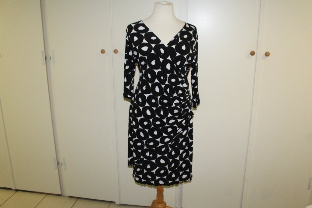 Joseph Ribkoff prachtig elegante jurk zwart/wit mt 48