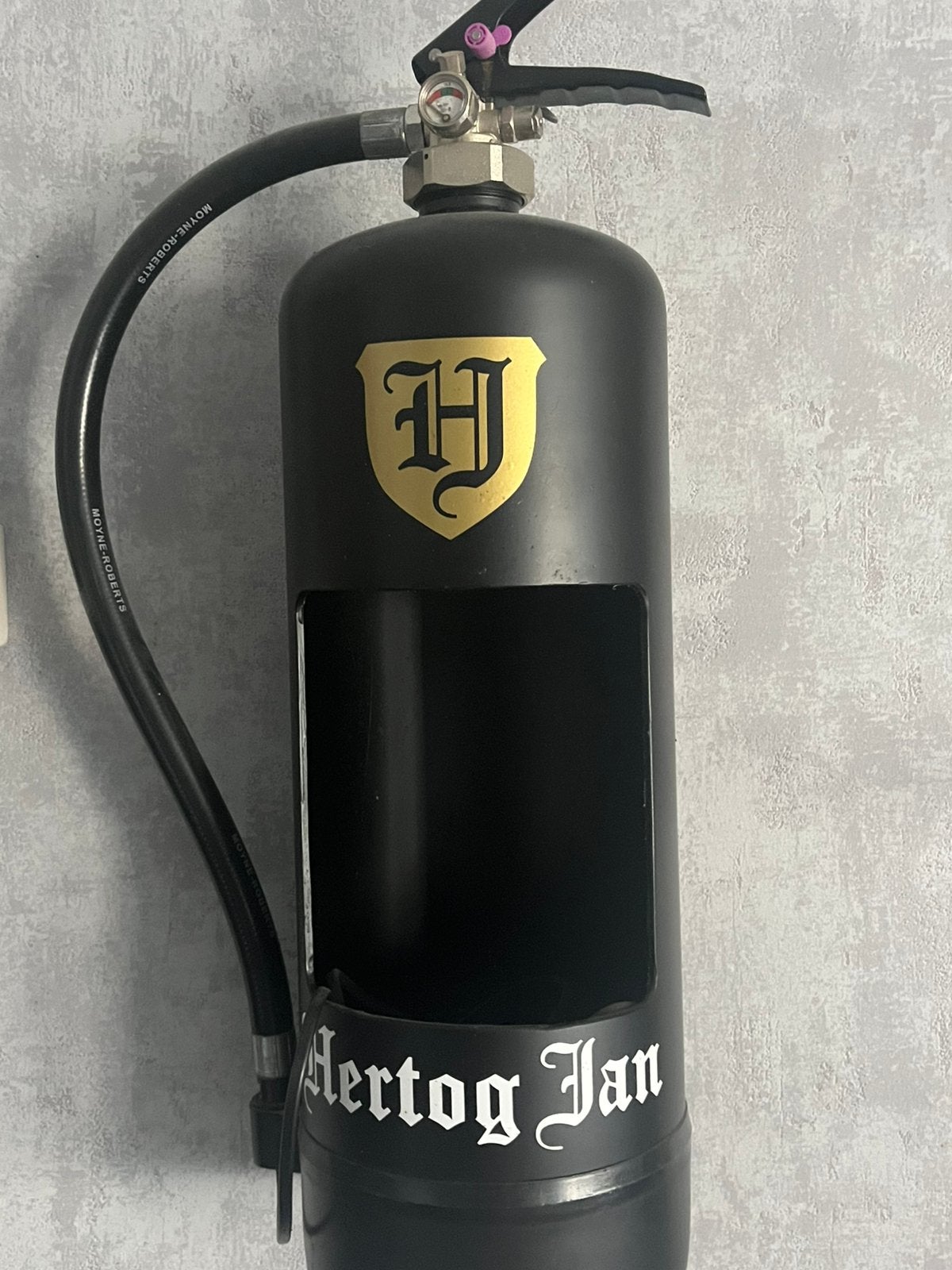 Hertog jan decoratie brandblusser met lampje, Ophalen, Zo goed als nieuw