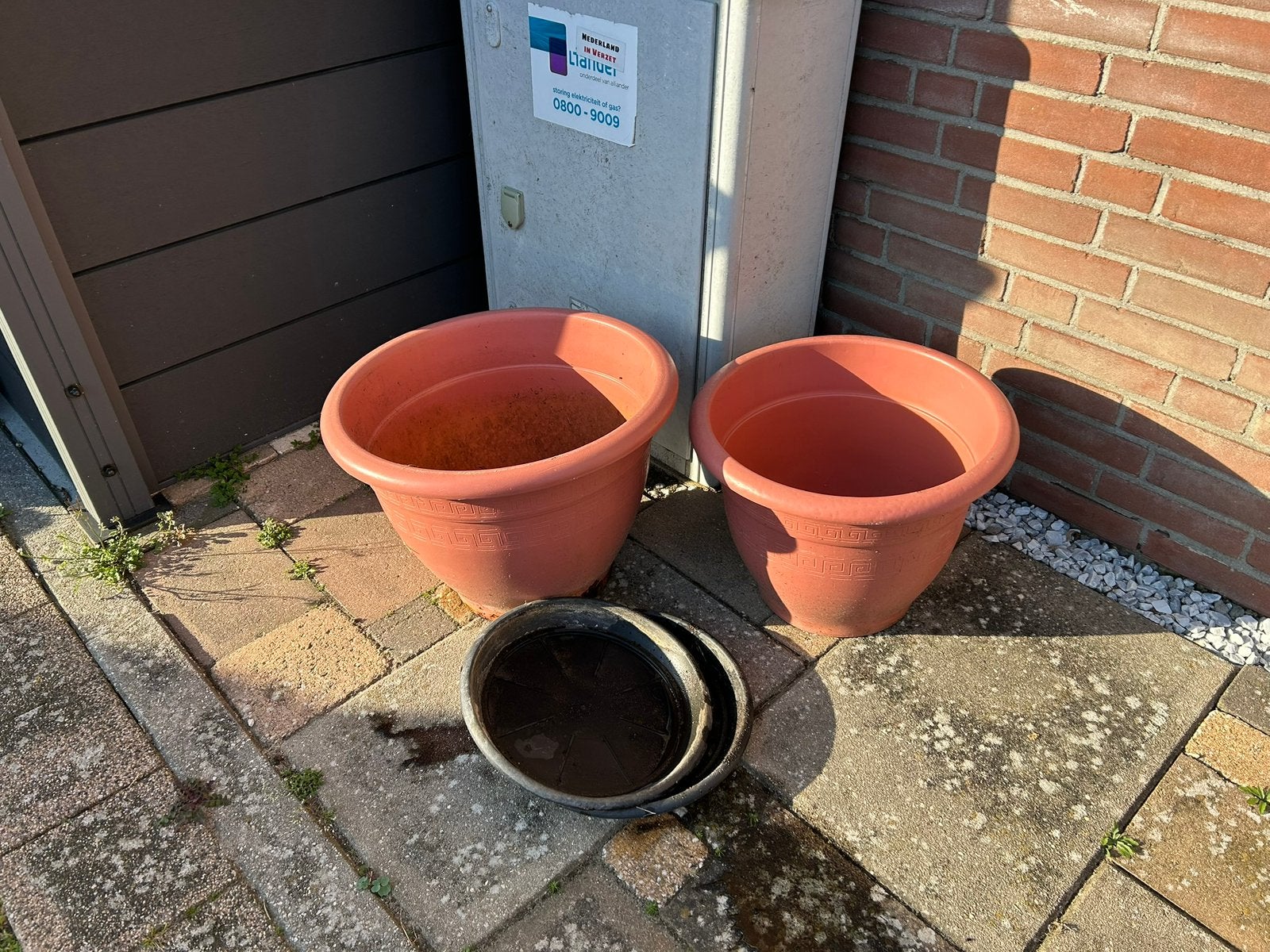 Bloempotten, Tuin en Terras, Rond, Ophalen of Verzenden, Zo goed als nieuw, Minder dan 25 cm