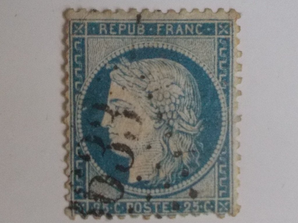 Frankrijk, Postzegel Ceres Uit St. Germain Des Fossés 1871., Ophalen, Gestempeld
