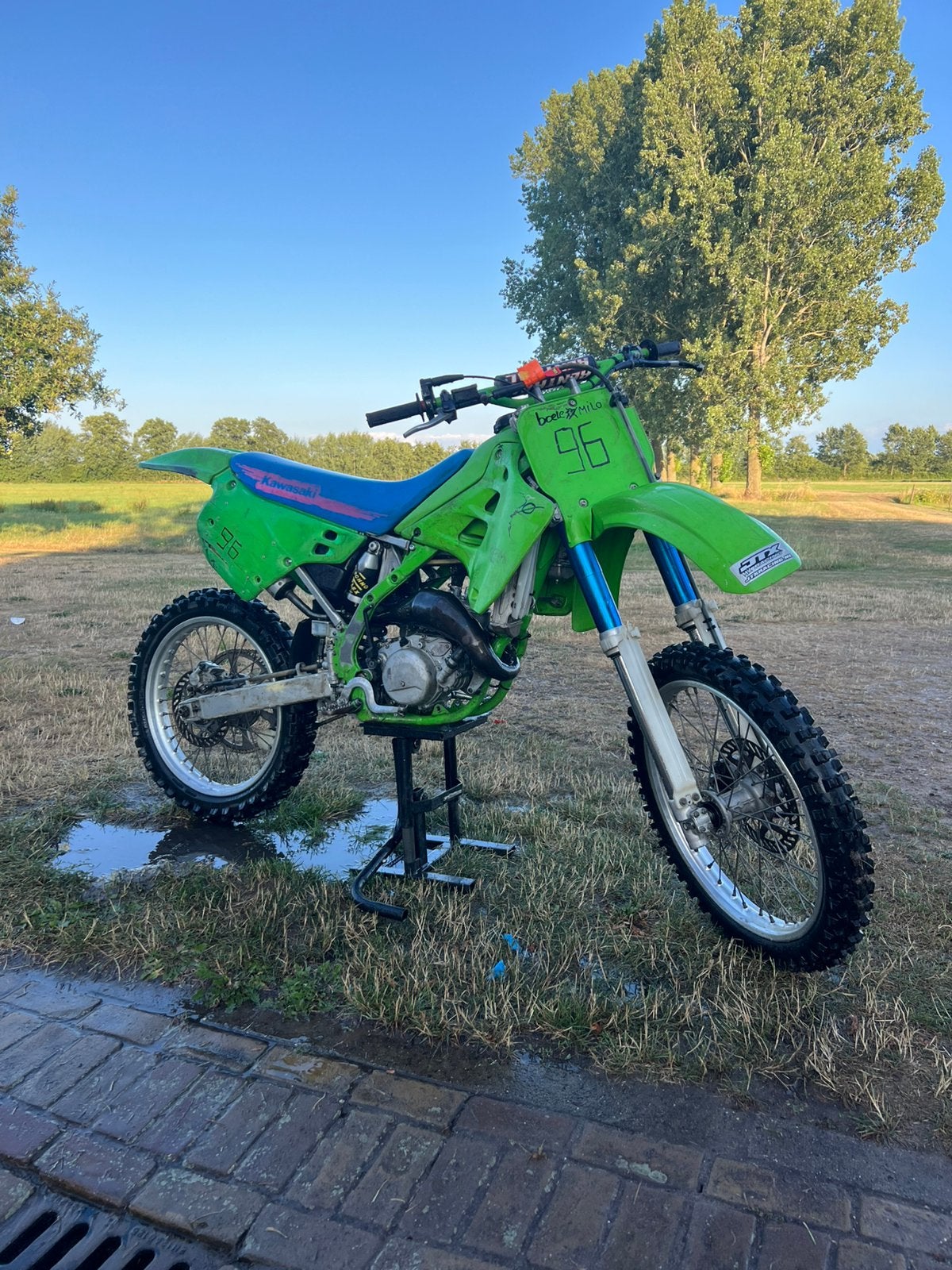 Kawsaki kx 125 met klaargemaakt Am6 blok, Ophalen, Zo goed als nieuw, Overige merken
