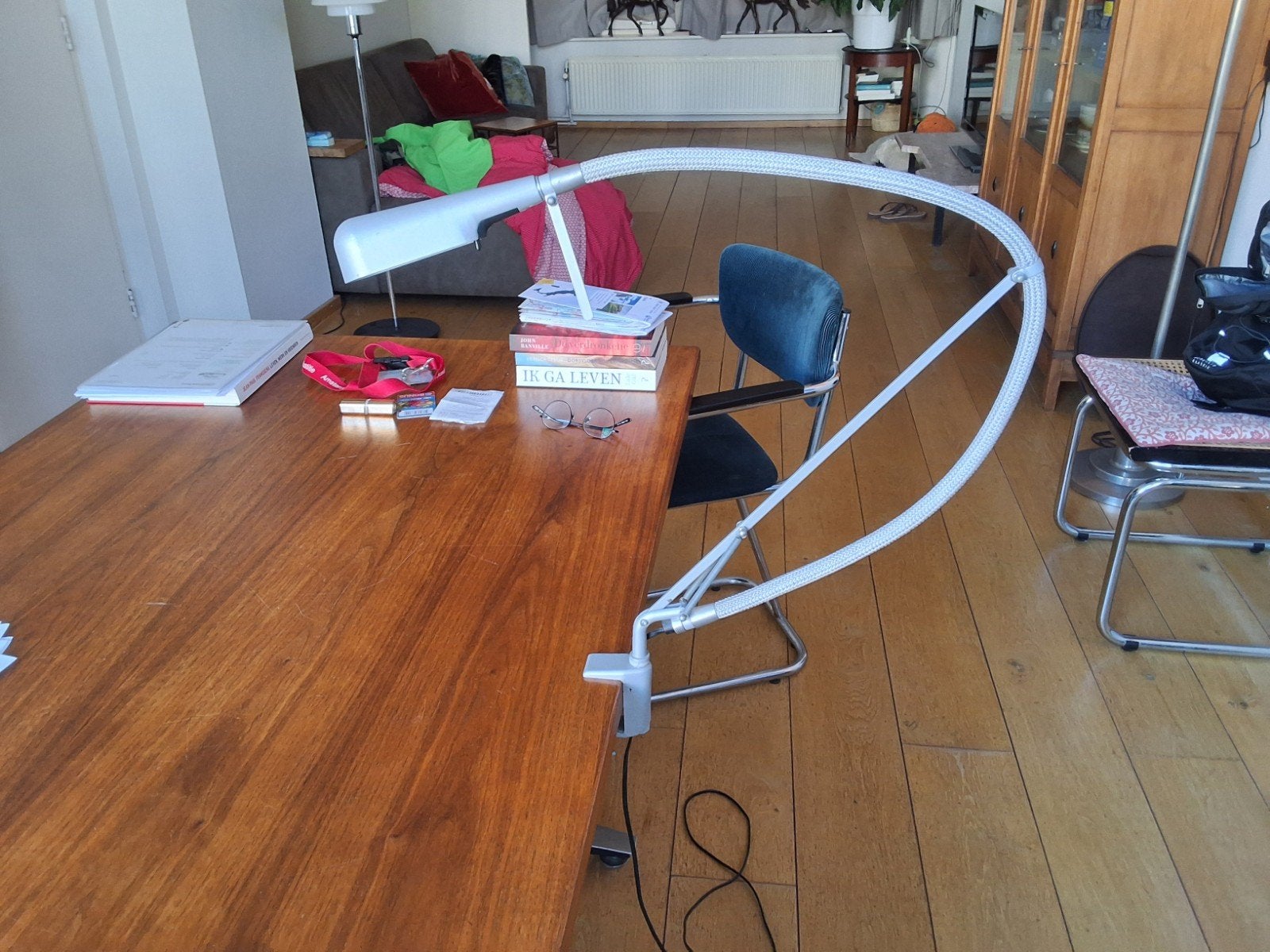 Luxo Arketto tafellamp., Ophalen, Zo goed als nieuw, G9, Jaren 70 Italiaans design