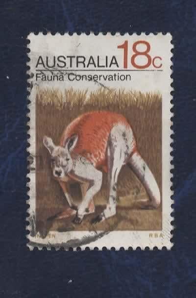 Fauna - Dieren - Kangoeroe - Australie - 18c - gebr, Verzenden, Gestempeld, Dier of Natuur