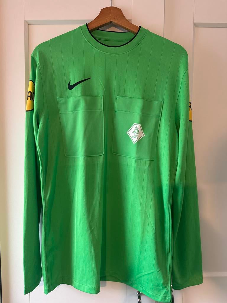 KNVB scheidsrechters shirt groen maat M, Maat M, Ophalen of Verzenden, Gebruikt, Shirt