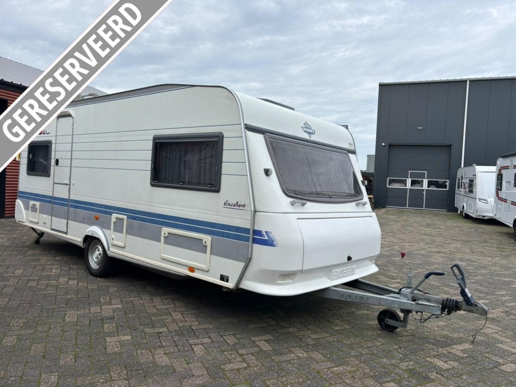 Hobby Excellent Easy 540UL, bj.2001 aparte bedden / voortent, Serviceluik, Rondzit, Hobby, Bedrijf