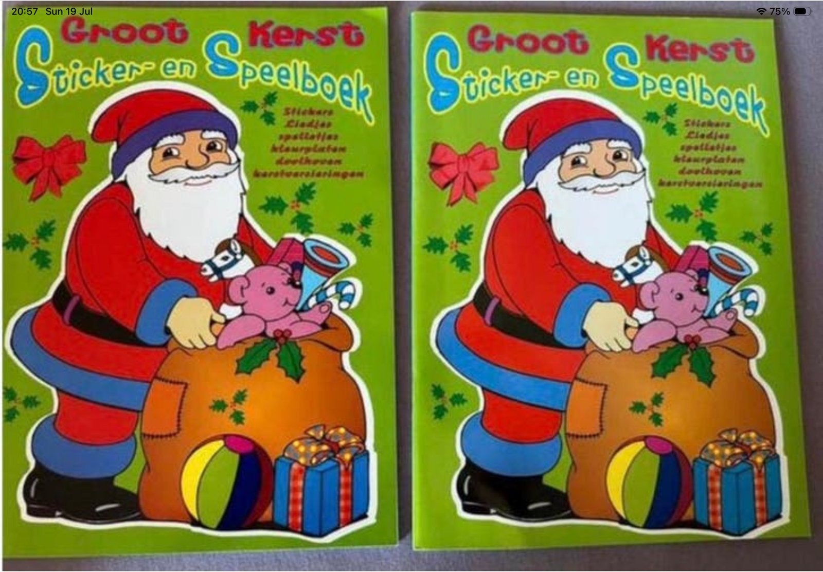 2 Leuke Kerst Sticker- en Speelboeken voor Kinderen, Ophalen of Verzenden, Nieuw, 3 tot 4 jaar