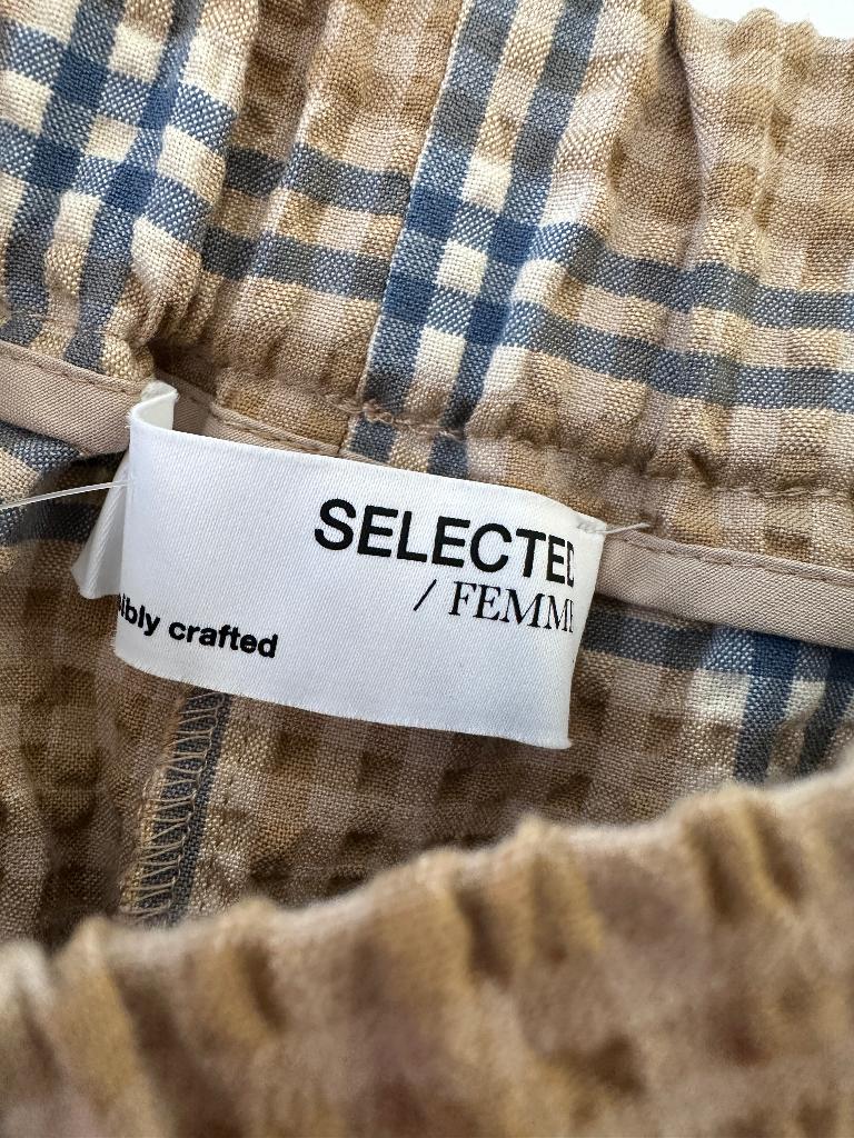 Selected Femme broek M, Maat 38/40 (M), Bruin, Ophalen of Verzenden, Zo goed als nieuw