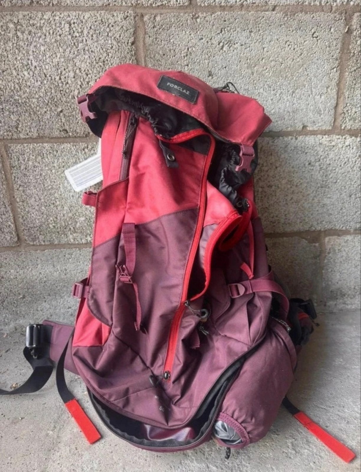 Forclaz MT 100 Easy-fit 50L Backpack - Zo goed als nieuw, Overige merken, Ophalen of Verzenden, Zo goed als nieuw, Trekking