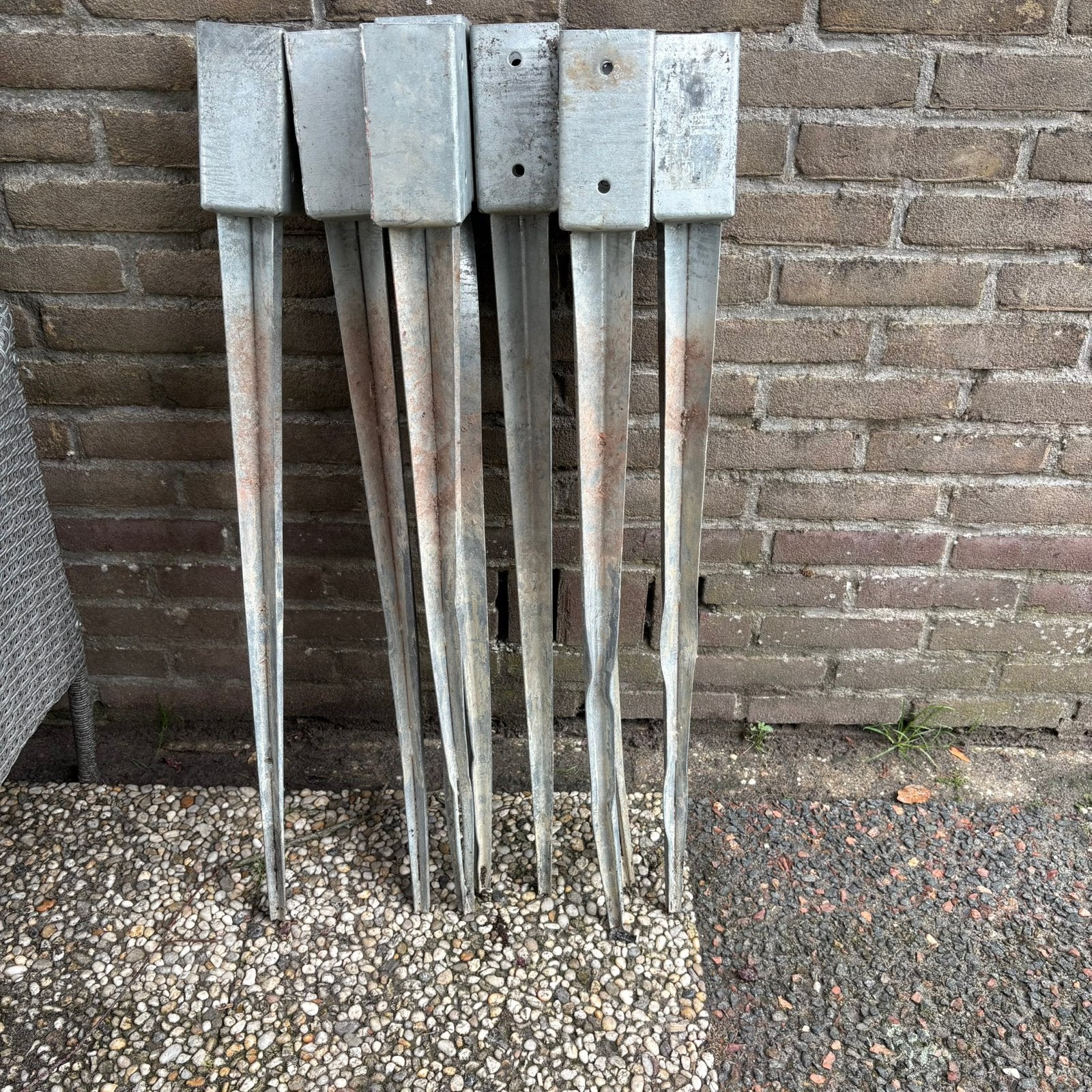 Paalhouders 7x7, Ophalen, Gebruikt, Minder dan 180 cm, Palen