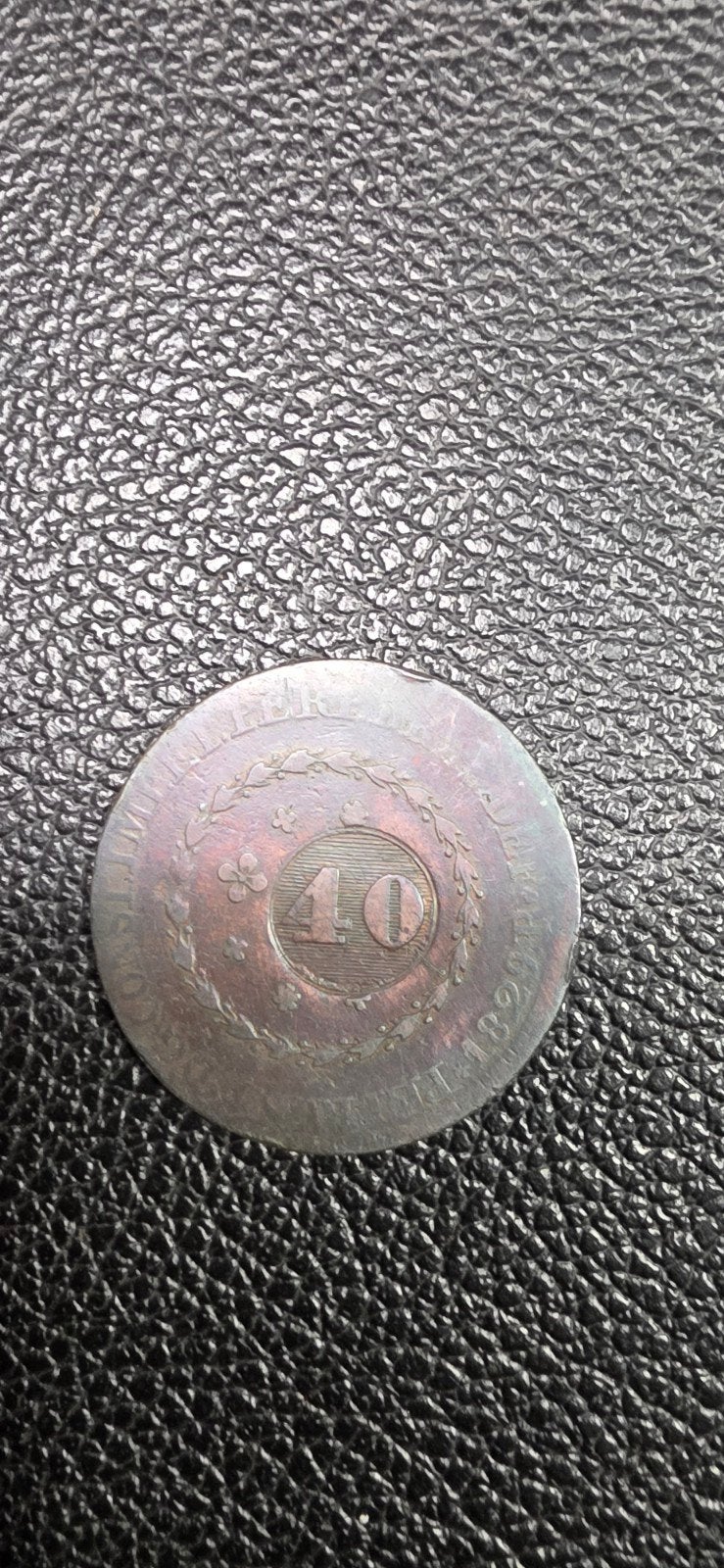 Brasil 40 reis 1829, Ophalen of Verzenden, Noord-Amerika