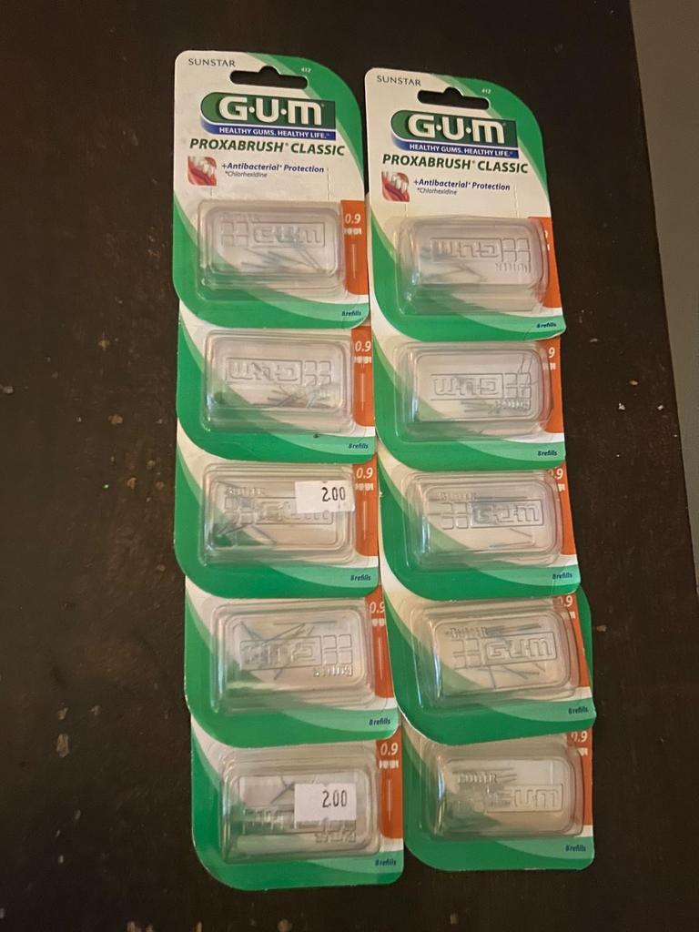 10 GUM Proxabrush Classic Interdentale Borstels (8 stuks), Ophalen of Verzenden, Nieuw, Overige typen