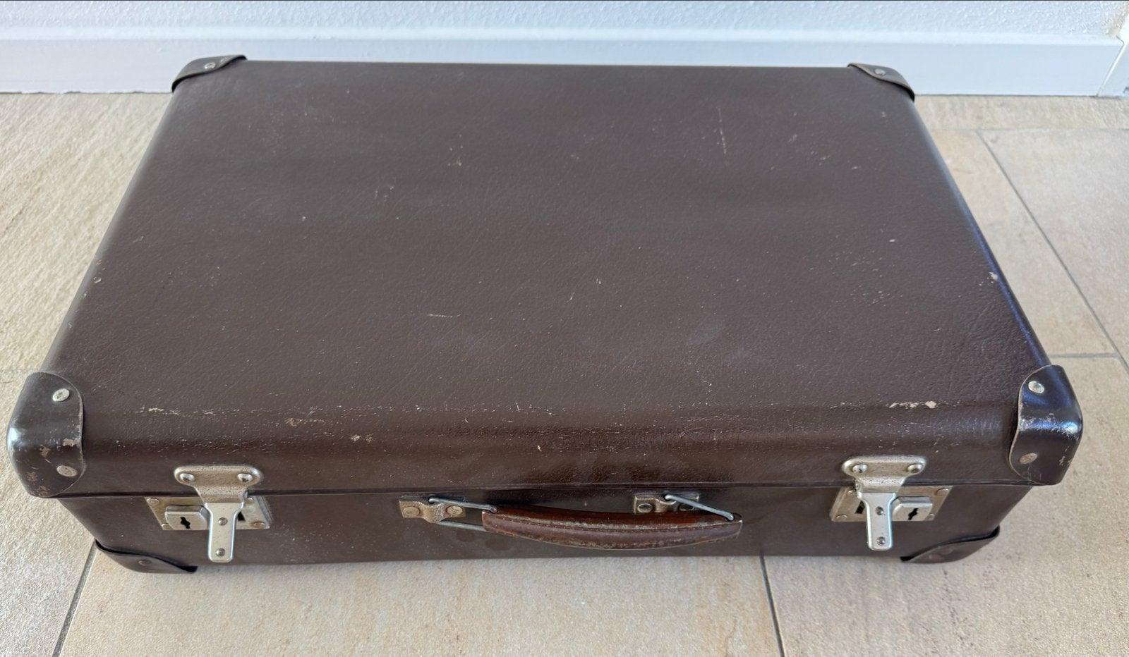 Vintage Koffer Bruin - 50x33 cm, Ophalen of Verzenden
