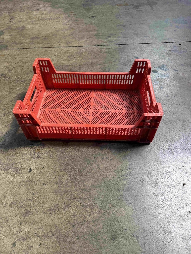 Partij plastic stapelkratten (L 60 x B 40 x H 20 cm), Doe-het-zelf en Verbouw, Kratten en Dozen, Ophalen, Gebruikt, 40 tot 60 cm