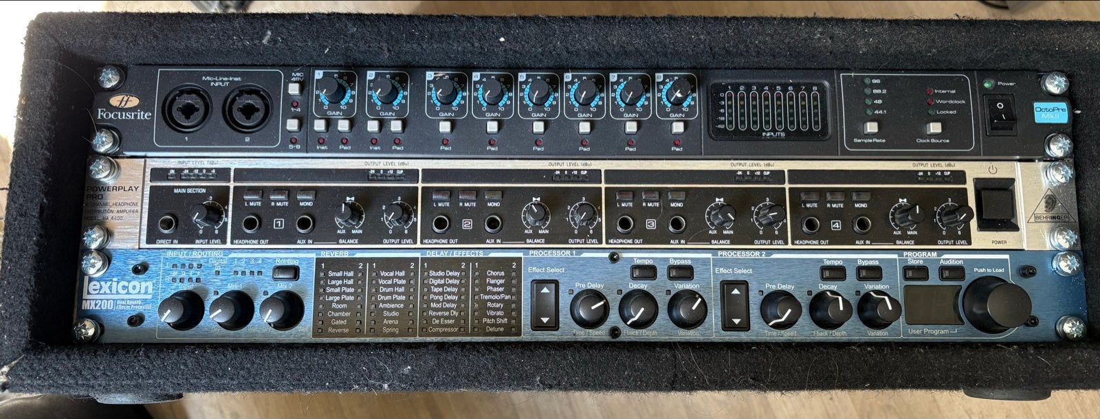 Focusrite Octopre MK2, Behringer HA4400, Lexicon MX200 in fl, Ophalen of Verzenden, Zo goed als nieuw