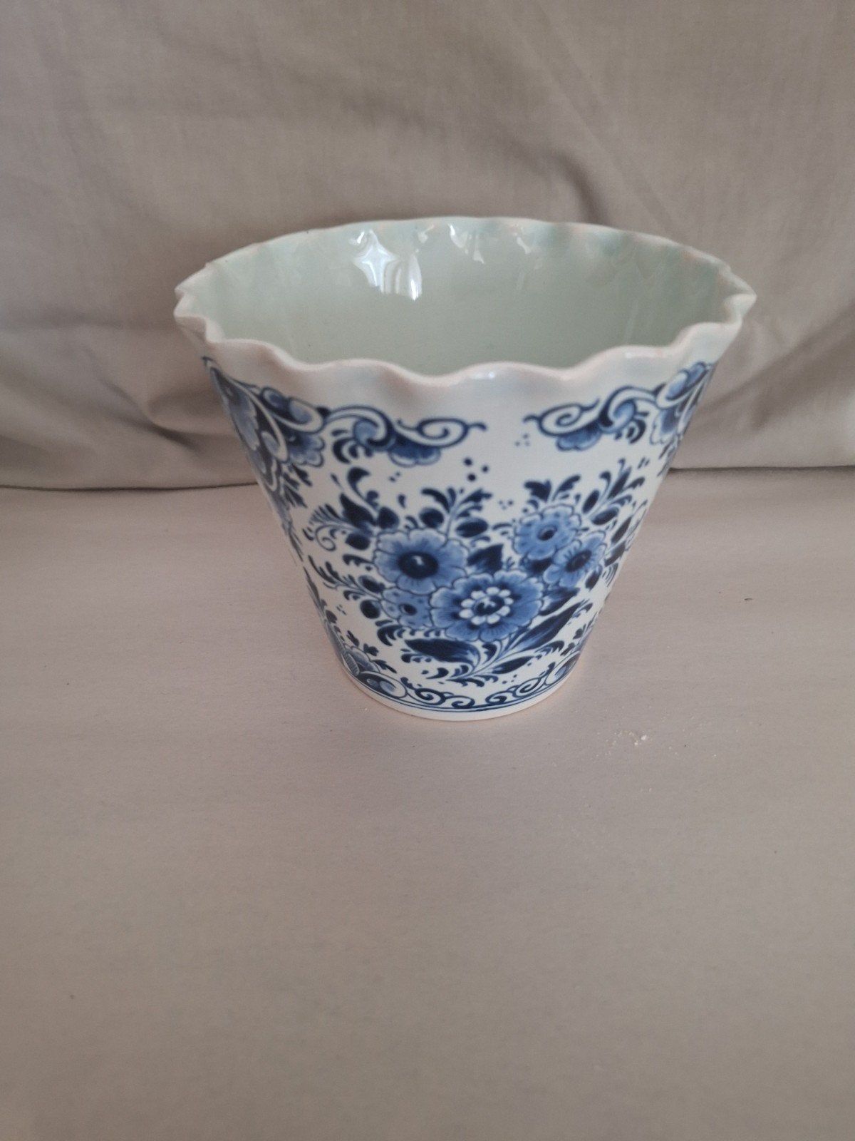 Delfts Blauw bloempotje - Made in Holland, Ophalen of Verzenden
