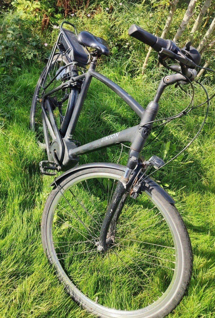 Union Elektrische Fiets – Bosch Active Line, Fietsen en Brommers, Zo goed als nieuw, Schijfrem, 53 tot 57 cm, Ophalen