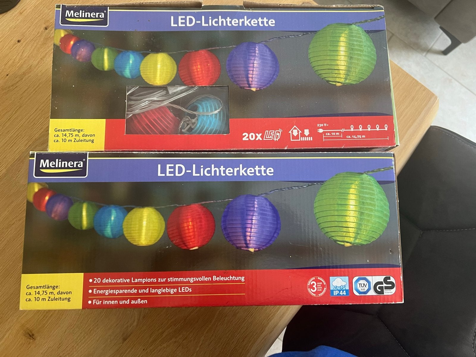 Melinera LED-Lichterkette: Sfeervolle lampionnen 20 stuks, Kunststof, Minder dan 50 watt, Overige typen, Nieuw