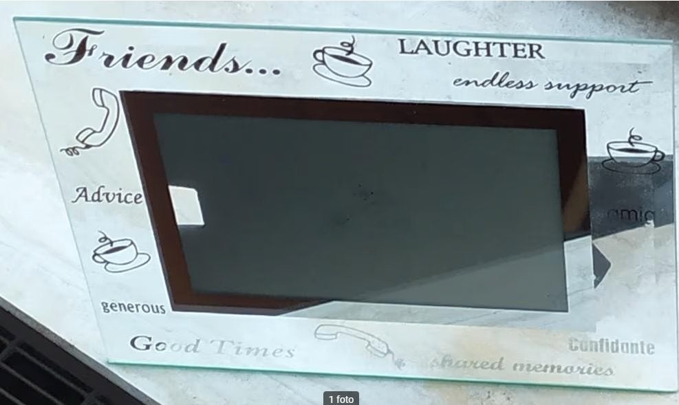 Glazen vrijstaande fotolijst met 'friends'-thema Nieuw, Ophalen of Verzenden, Nieuw, Met glas