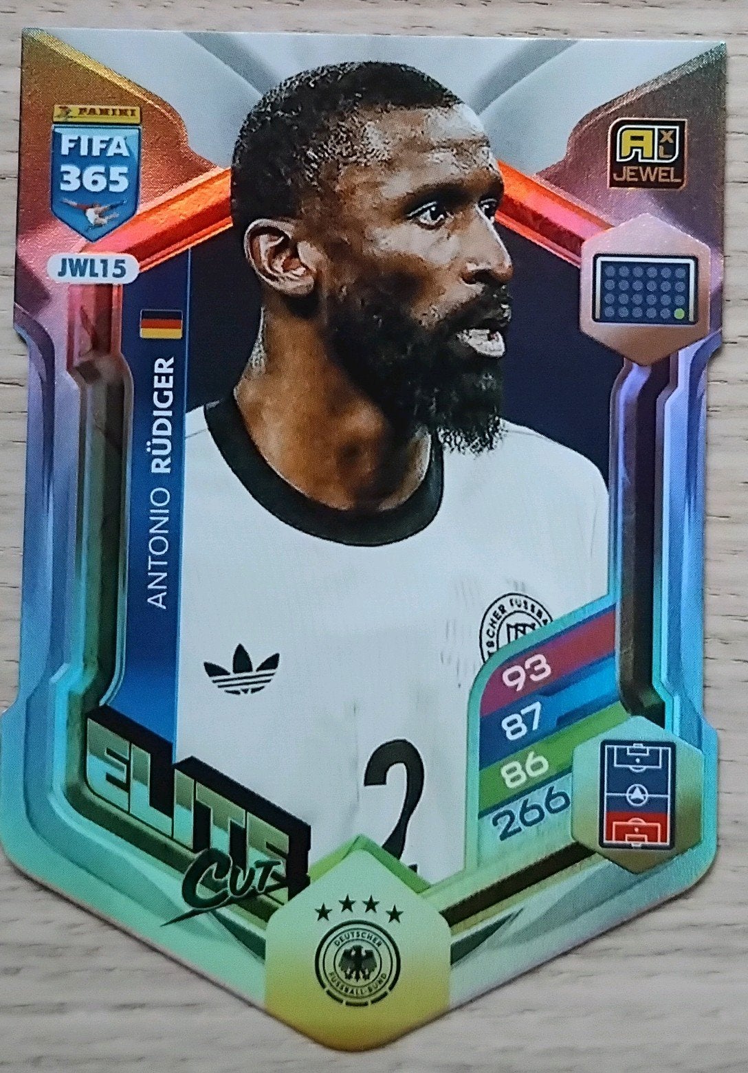 Panini Adrenalyn 365 JWL15 Elite cut Antonio Rudiger, Ophalen, Nieuw, Plaatje