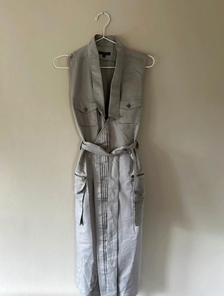 Grijze blazer jurk maat S, Kleding | Dames, Jurken, Ophalen of Verzenden, Zo goed als nieuw, Knielengte, Maat 36 (S)