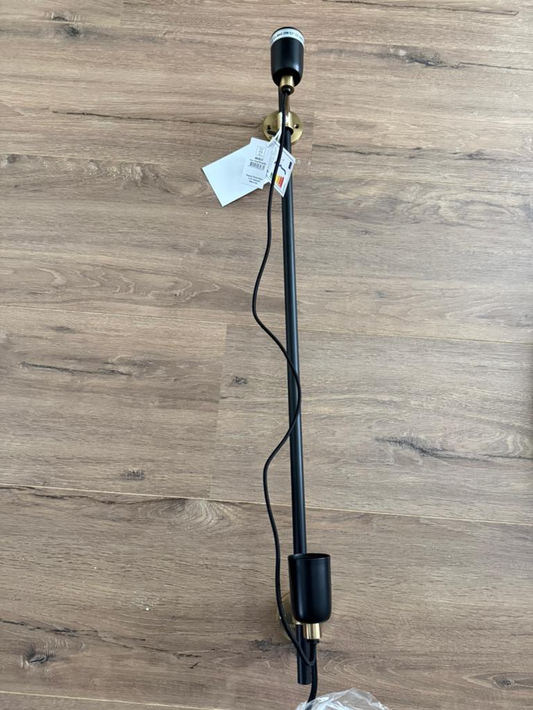 Riviera Maison Hoxton 2 Fitting Wall Lamp Black, Ophalen, Nieuw