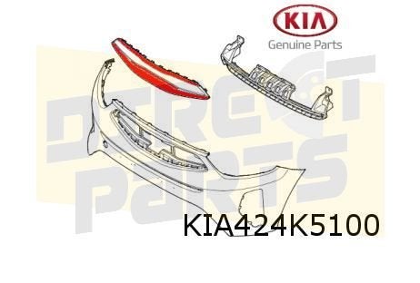 Kia Stonic (10/17-2/26) voorbumpergrille boven  Origineel! 8, Auto-onderdelen, Kia, -, -, Nieuw
