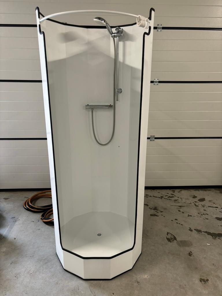 Mobiele Nooddouche met Boiler, Slangenset en Afvoerpomp, Ophalen, Gebruikt, Douche