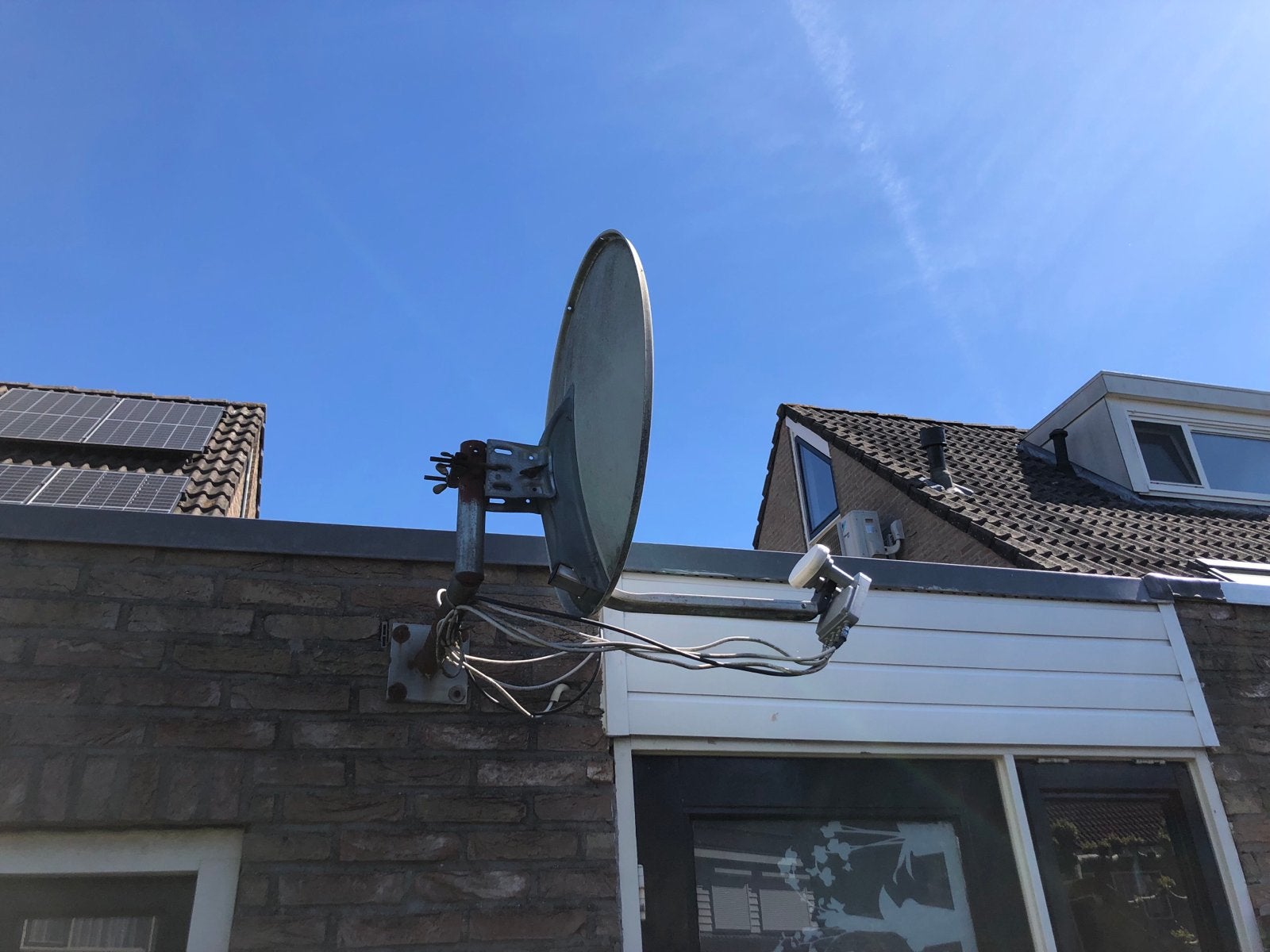 Complete Satelliet TV Set: Triax Schotel & M7 Ontvanger, Ophalen of Verzenden, Gebruikt, (Schotel)antenne, Overige merken