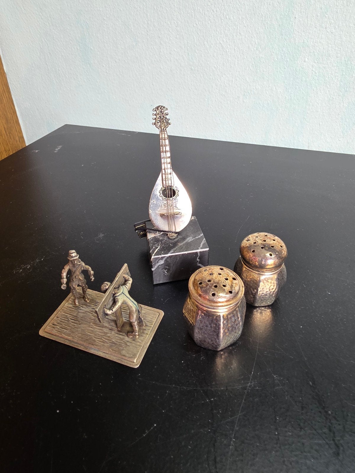 Zilveren miniaturen en peper- en zoutstel, Antiek en Kunst, Ophalen of Verzenden, Zilver