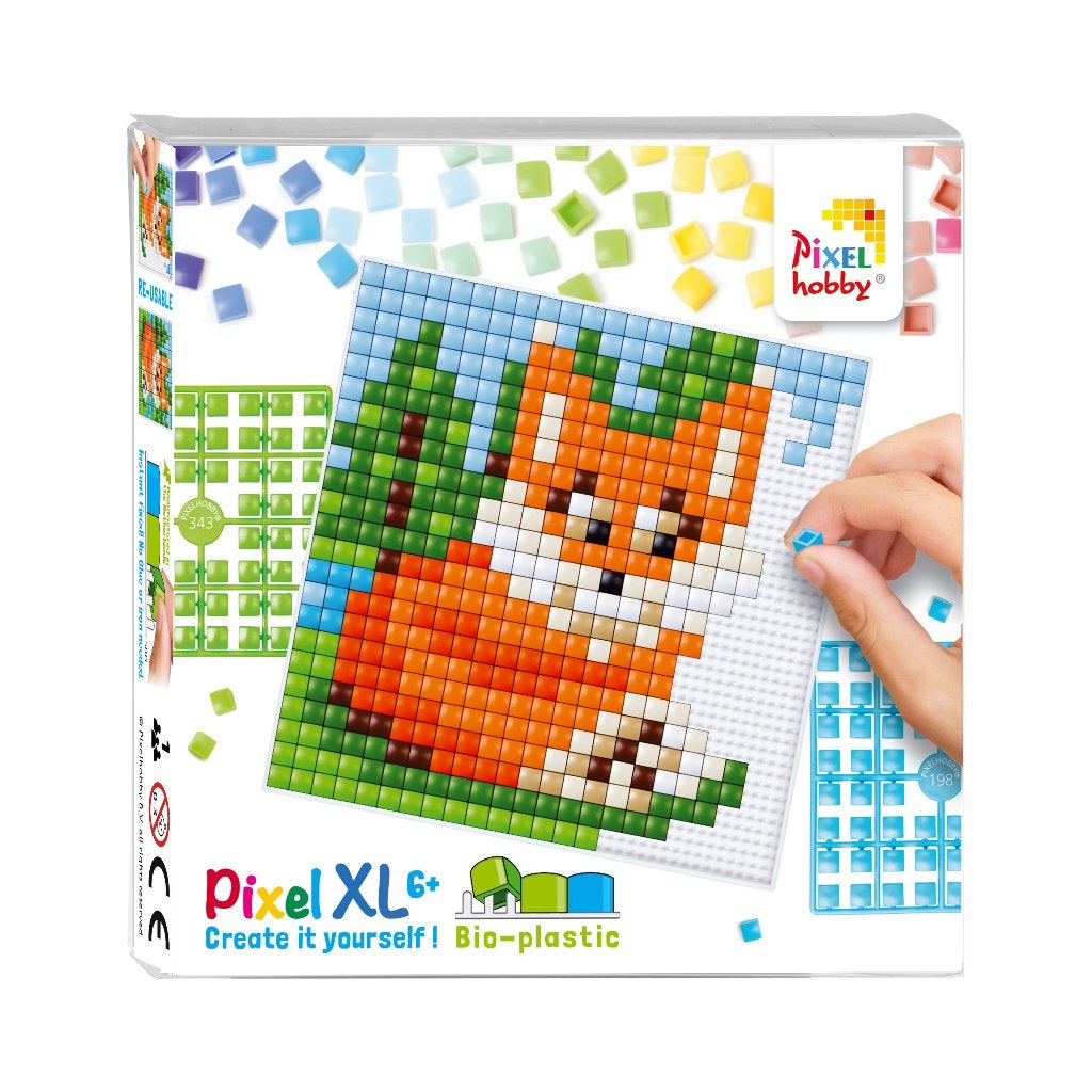 Pixelhobby Create it yourself XL set 41054 vos 12 x 12 cm, ., Dieren, Nieuw, Ophalen of Verzenden